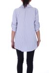CHEMISE BRODEE 6022 BLEU