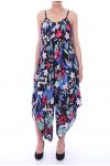 COMBINATION HAREM PANTS PRINTED 9085 BLACK
