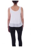 TOP HAS SPAGHETTI STRAPS LACE 9109 WHITE