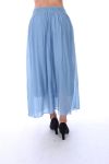 LONG SKIRT SILK 9142 BLUE