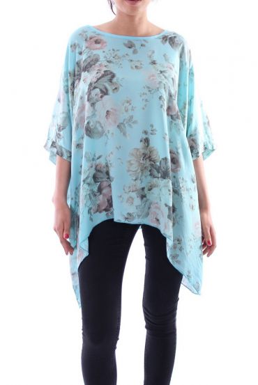 TUNIQUE ASYMETRIQUE 9168 BLEU AZUR