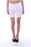 LINEN SHORTS, 9139 WHITE