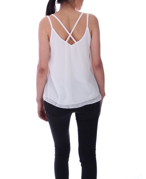 TOP DOS CROISE 9146 BLANC