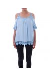TUNIQUE EPAULES DENUDEES 9169 BLEU