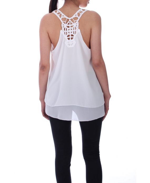 TOP DOS DENTELLE 9143 BLANC