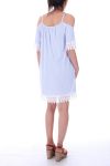 ROBE A RAYURES 9183 BLEU