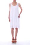 ROBE DOS FANTAISIE 9186 BLANC