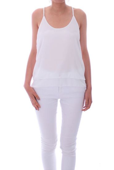 TOP DOS CROISE 0028 BLANC
