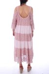 KLEID EMPIECEMENT SPITZE 0036 ROSE - LA BOHEME