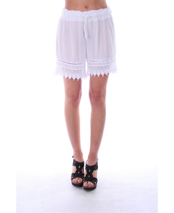 SHORT DENTELLE 0097 BLANC