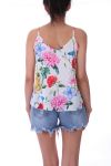 CAMISOLE FLORAL 0103 WHITE
