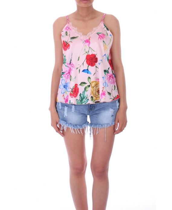 CAMISOLE FLORAL 0103 PINK