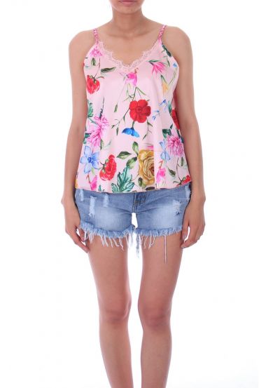 CAMISOLE FLORAL 0103 PINK