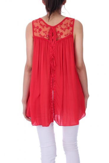 TOP BACK LACE 0062 RED