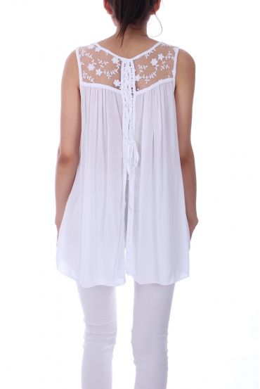 TOP BACK LACE 0062 WHITE