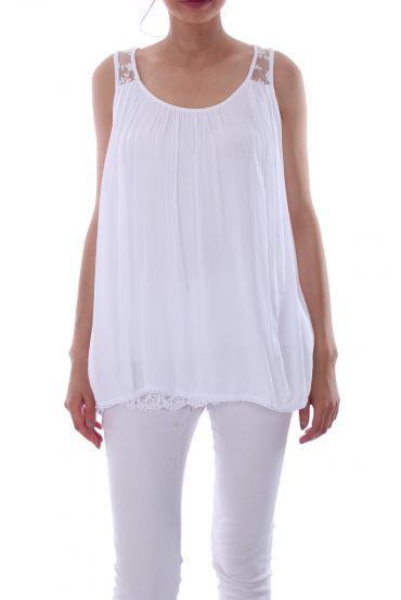 TOP DENTELLE 0063 BLANC