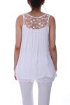 TOP LACE 0063 WHITE