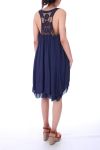 LOW BACK DRESS FANTASY 0064 NAVY