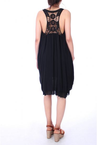 ROBE DOS FANTAISIE 0064 NOIR