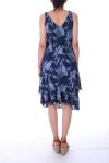 DRESS PRINTED 0069 BLUE