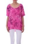 TOP PRINT POCKET 0071 FUSHIA