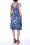 ROBE IMPRIMEE 0072 BLEU