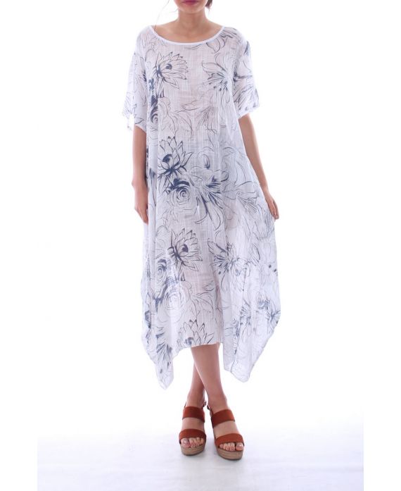 ROBE FLUIDE 0074 BLANC