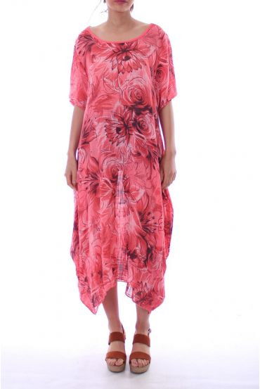 FLOWING GOWN 0074 CORAL