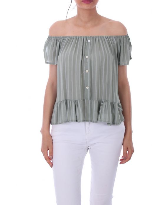 TOP RAYE SHOULDERS 0099 MILITARY GREEN