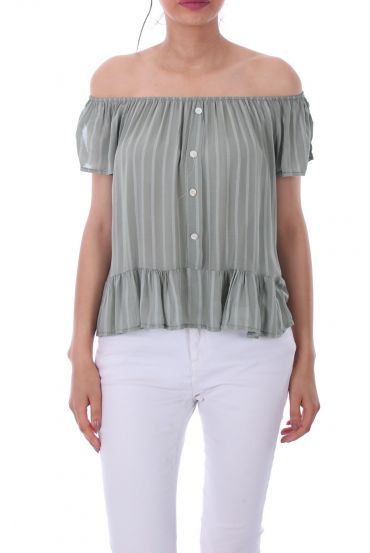 TOP RAYE SHOULDERS 0099 MILITARY GREEN