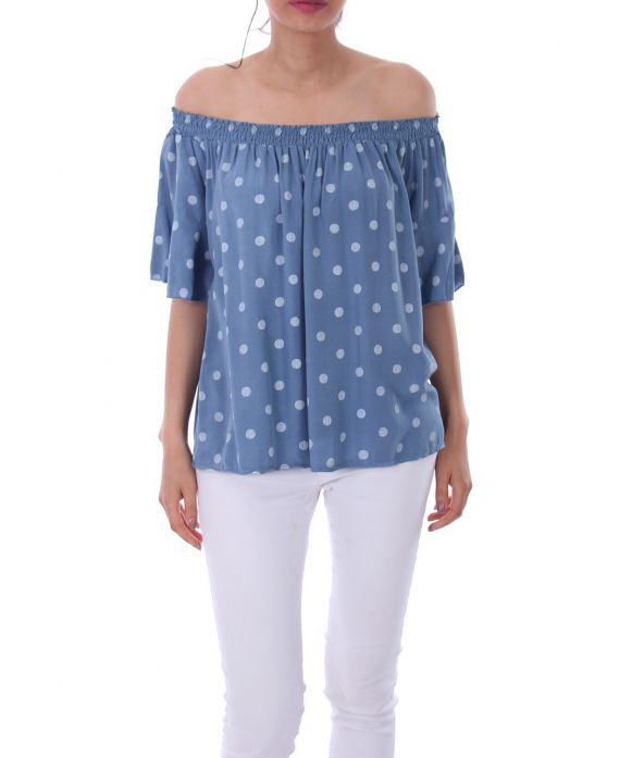 TOP POIS EPAULES 0100 BLEU