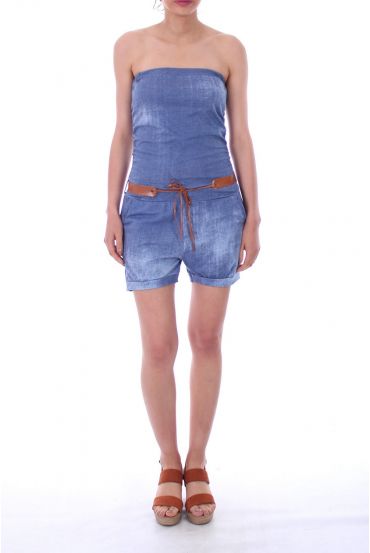 COMBINAISON SHORTS 0101 BLEU FONCE