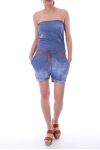 COMBINAISON SHORTS 0101 BLEU FONCE