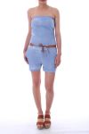 COMBINAISON SHORTS 0101 BLEU CLAIR