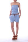 COMBINAISON SHORTS 0101 BLEU CLAIR