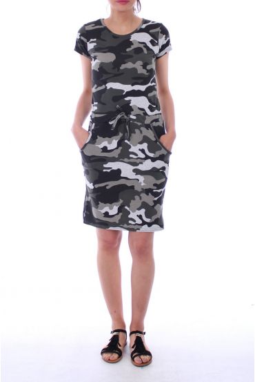 ROBE MILITAIRE 0085 GRIS