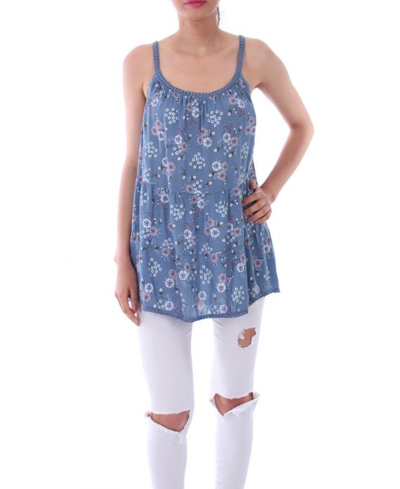 TOP FLOREALE 0104 BLU