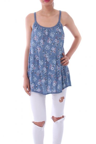 TOP FLOREALE 0104 BLU