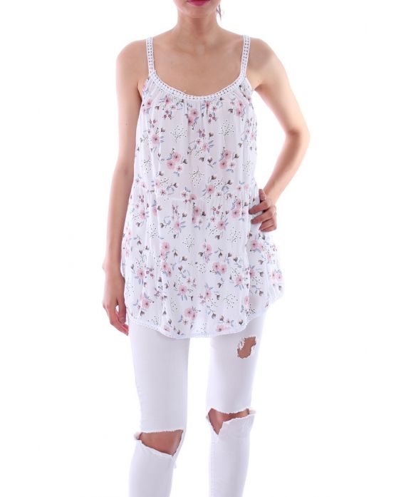 TOP FLOWERY 0104 WHITE