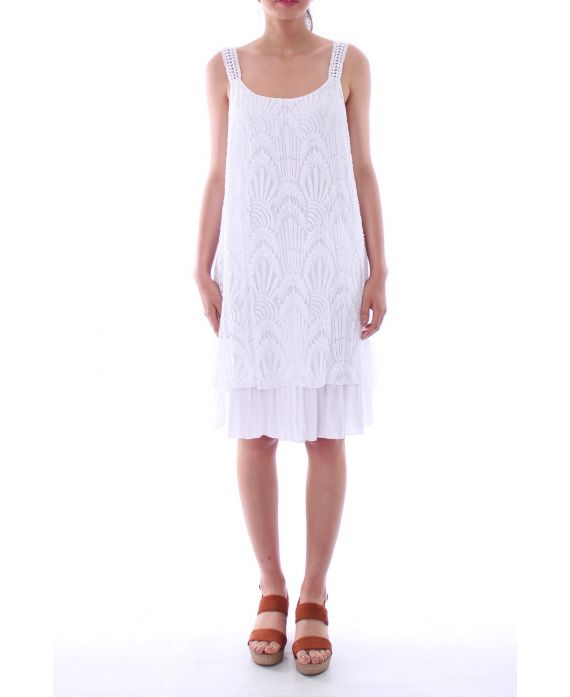 ROBE DENTELLE 0106 BLANC