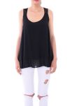 TOP DE ENCAJE CON ESPALDA 0105 NEGRO