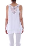 TOP BACK LACE 0105 WHITE
