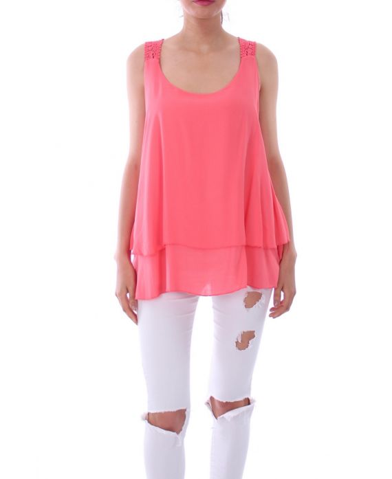 TOP BACK LACE 0105 CORAL