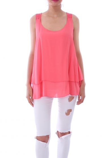 TOP BACK LACE 0105 CORAL