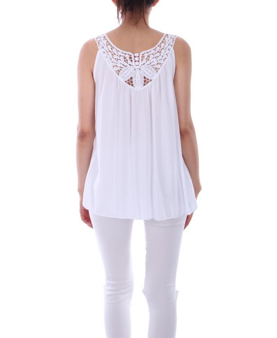 TOP BACK LACE 0109 WHITE