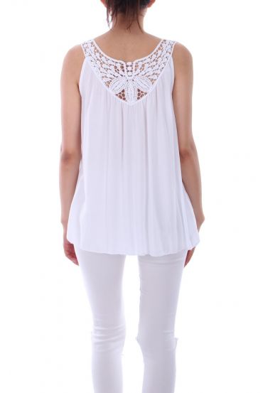 TOP SCHIENA IN PIZZO BIANCO 0109