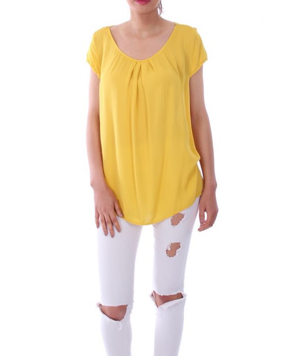 TOP DE ENCAJE CON ESPALDA 0113 AMARILLO