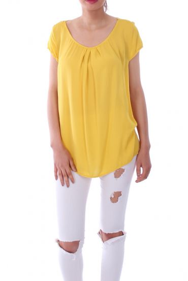 TOP DE ENCAJE CON ESPALDA 0113 AMARILLO