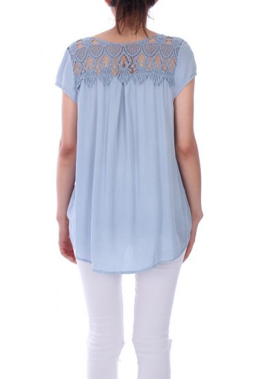 TOP BACK LACE 0113 BLAUW