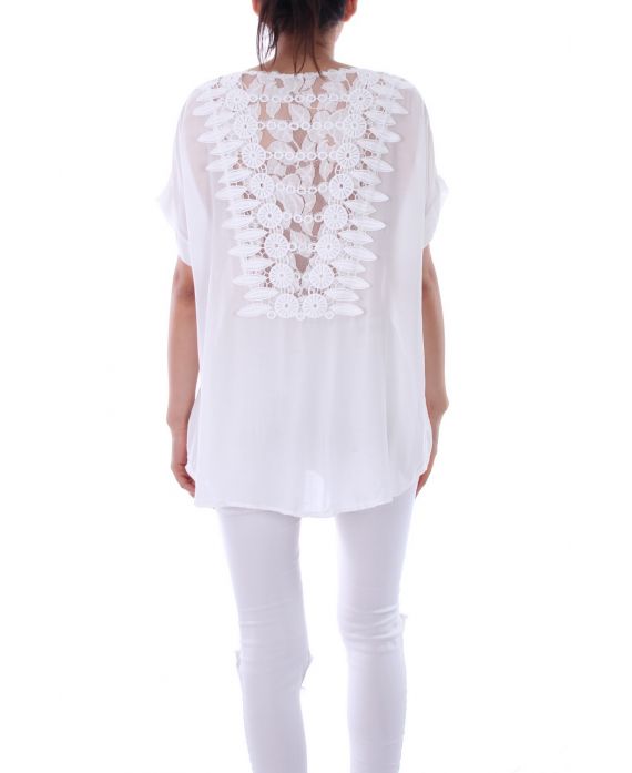 TOP BACK LACE 0115 WHITE